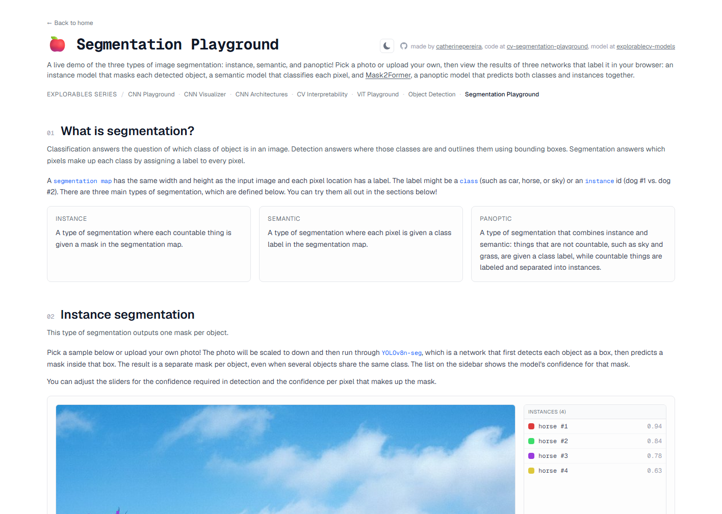 Segmentation Playground
