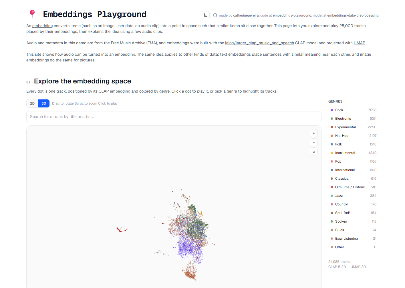 Embeddings Playground